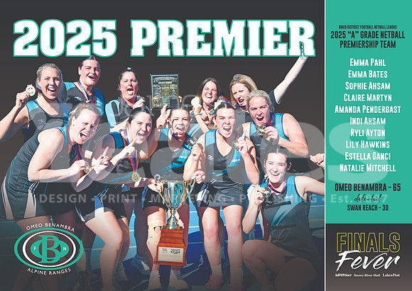 ODNFL Netball Poster